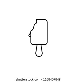 ice cream icon. Element of fast food for mobile concept and web apps icon. Thin line icon for website design and development, app development