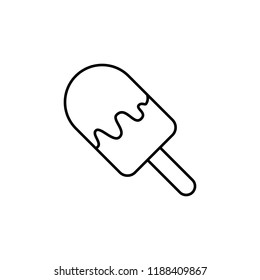 ice cream icon. Element of fast food for mobile concept and web apps icon. Thin line icon for website design and development, app development