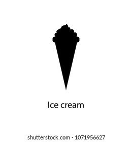 ice cream icon. Element of minimalistic icon for mobile concept and web apps. Signs and symbols collection icon for websites, web design, mobile app on white background