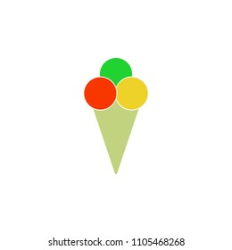 ice cream icon. Element of web icon for mobile concept and web apps. Colored isolated ice cream icon can be used for web and mobile. Premium icon on white background