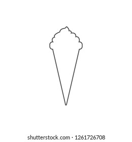 ice cream icon. Element of web for mobile concept and web apps icon. Thin line icon for website design and development, app development