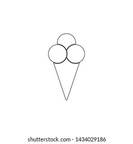ice cream icon. Element of web for mobile concept and web apps icon. Outline, thin line icon for website design and development, app development