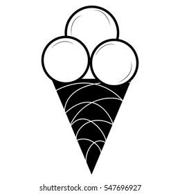 Ice Cream icon,  EPS 10. vector illustration