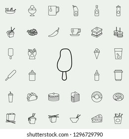 ice cream icon. Fast food icons universal set for web and mobile