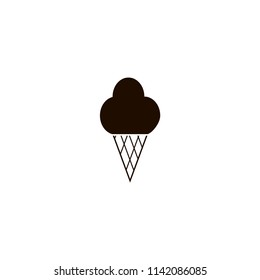 Ice cream Icon. flat design