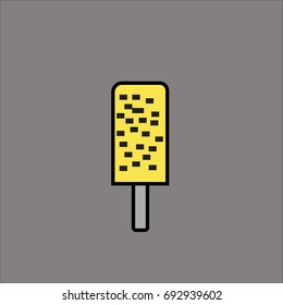 ice cream icon flat design