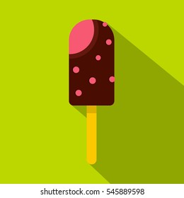 Ice cream icon. Flat illustration of ice cream vector icon for web