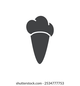 Ice cream icon flat and simple set design