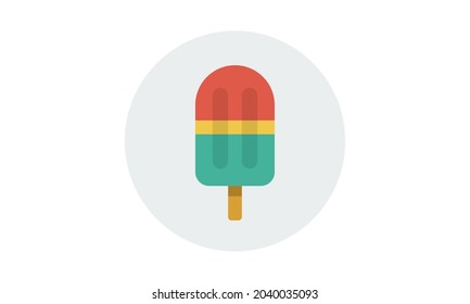 Ice cream icon. Flat style sign for mobile concept and web design.