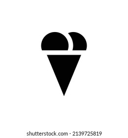 ice cream icon. Flat style design isolated on white background.