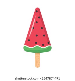 Ice cream icon in flat style. Tasty dessert vector illustration on isolated background. Sweet eating sign business concept.