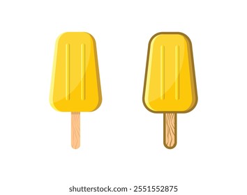 Ice cream icon in flat style. Tasty dessert vector illustration on isolated background. Sweet eating sign business concept.