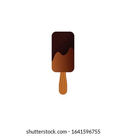 ice cream icon flat vector illustration