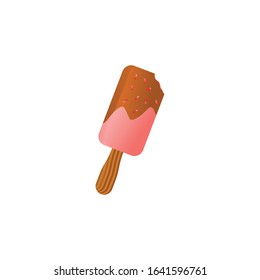 ice cream icon flat vector illustration