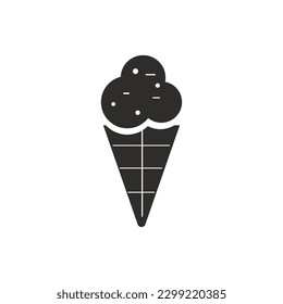 Eis-Symbol, flache Vektorgrafik