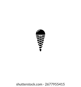 Eiscreme-Symbol flaches Vektordesign.