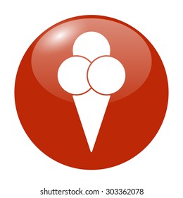 Ice Cream icon. Flat Vector illustration EPS