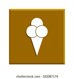 Ice Cream icon. Flat Vector illustration EPS