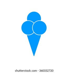 Ice Cream icon. Flat Vector illustration EPS