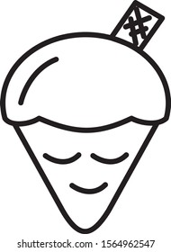 ice cream icon for food & beeverages menu design