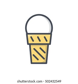 Ice Cream Icon Food Sweets