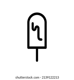 Ice cream icon, Food icon vector illustration.