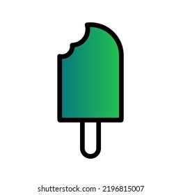 Ice cream icon with gradient color.