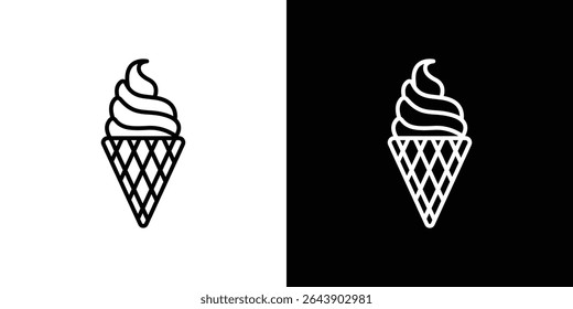 Ice cream icon Graphic vector set for ui design