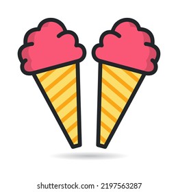 Ice cream icon. Great for food and drinks, cafes, restaurants etc