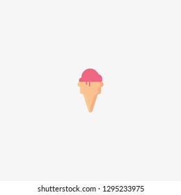 Ice Cream icon Illustration template design