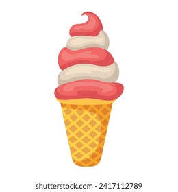 Ice cream icon illustration. Vector design