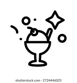 Icono de helado ilustración Plantilla de diseño de Vector