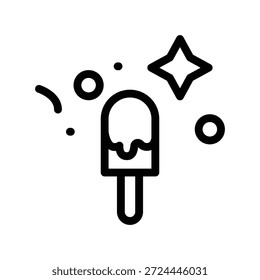 Icono de helado ilustración Plantilla de diseño de Vector