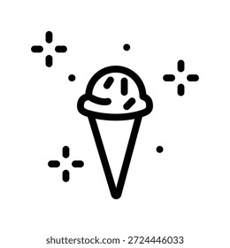 Eiscreme-Symbol, Vektordesign-Vorlage