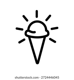 Icono de helado ilustración Plantilla de diseño de Vector