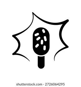Icono de helado ilustración Plantilla de diseño de Vector