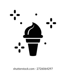 Icono de helado ilustración Plantilla de diseño de Vector