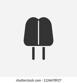 Ice cream icon illustration,vector summer sign symbol
