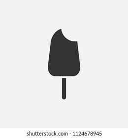Ice cream icon illustration,vector summer sign symbol