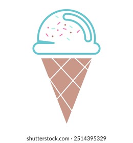 Ice cream icon image design template