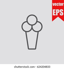 Ice cream icon info graphic.Vector illustration.