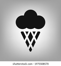 Ice cream icon for the interface of applications, games.