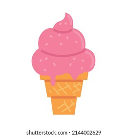 ice cream icon isolated flat