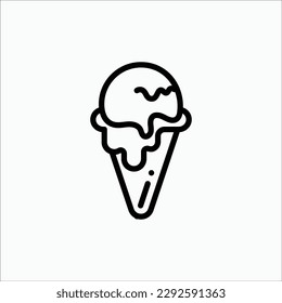 ice cream icon, isolated icon in light background, perfect for website, blog, logo, graphic design, social media, UI, mobile app