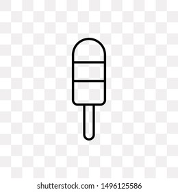 Ice cream icon isolated on transparent background. Dessert symbol modern, simple, vector, icon for website design, mobile app, ui. Vector Illustration