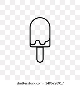 Ice cream icon isolated on transparent background. Dessert symbol modern, simple, vector, icon for website design, mobile app, ui. Vector Illustration