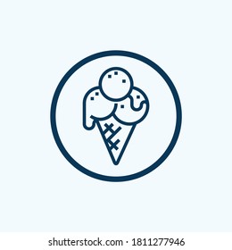 ice cream icon isolated on white background from swimming pool collection. ice cream icon trendy and modern ice cream symbol for logo, web, app,