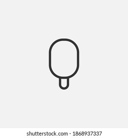 Ice cream icon isolated on background. Dessert symbol modern, simple, vector, icon for website design, mobile app, ui. Vector Illustration