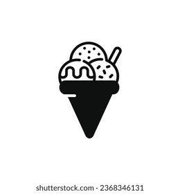 Ice cream icon isolated on white background
