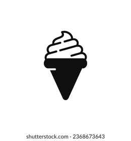 Ice cream icon isolated on white background